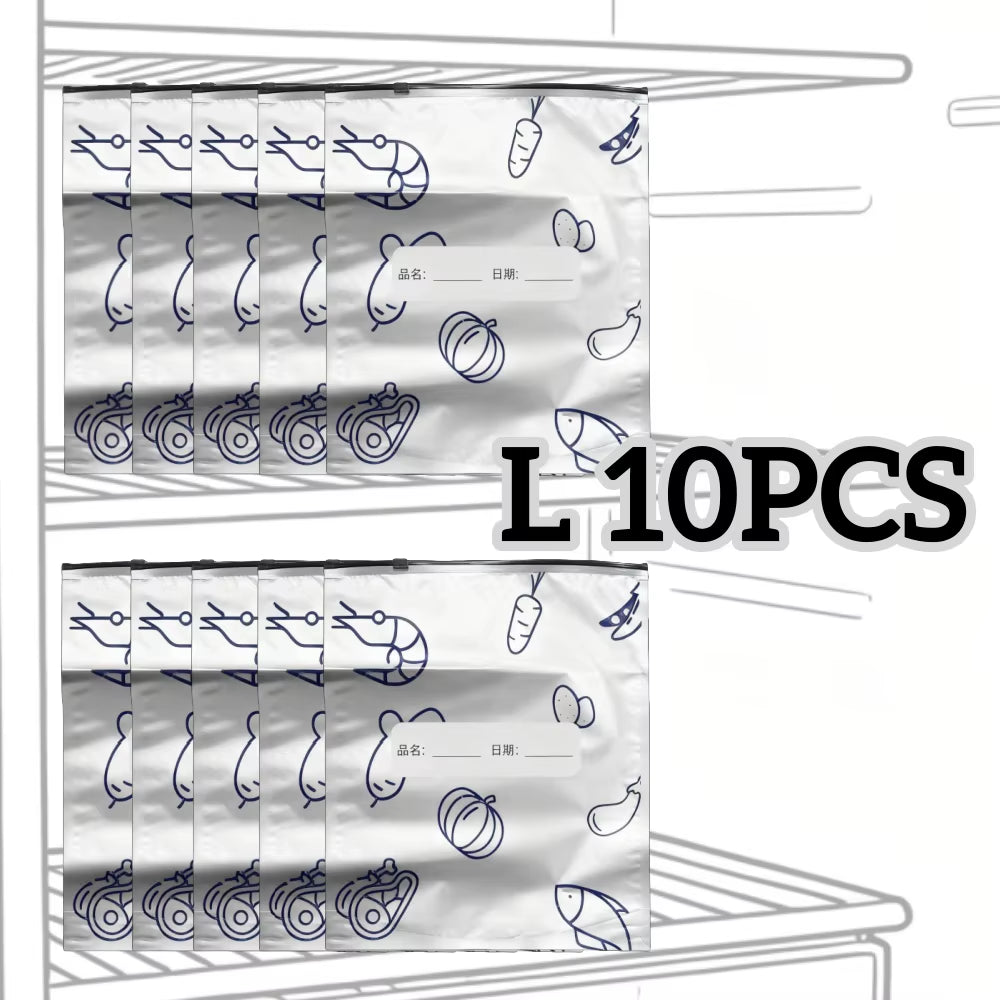 Upgrade Your Kitchen with 10/60Pcs Aluminum Foil Storage Bags - Reusable, Odor-Proof Food Organizers for Ultimate Freshness!