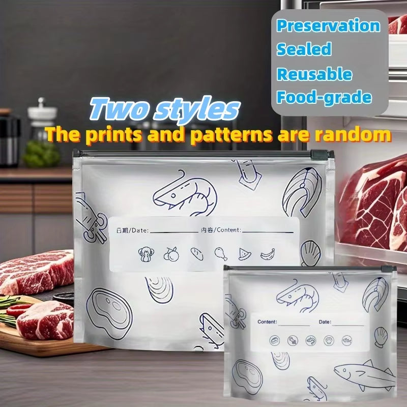 Upgrade Your Kitchen with 10/60Pcs Aluminum Foil Storage Bags - Reusable, Odor-Proof Food Organizers for Ultimate Freshness!