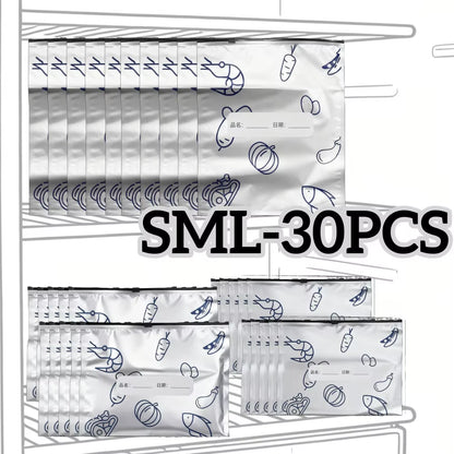Upgrade Your Kitchen with 10/60Pcs Aluminum Foil Storage Bags - Reusable, Odor-Proof Food Organizers for Ultimate Freshness!