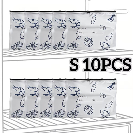 Upgrade Your Kitchen with 10/60Pcs Aluminum Foil Storage Bags - Reusable, Odor-Proof Food Organizers for Ultimate Freshness!