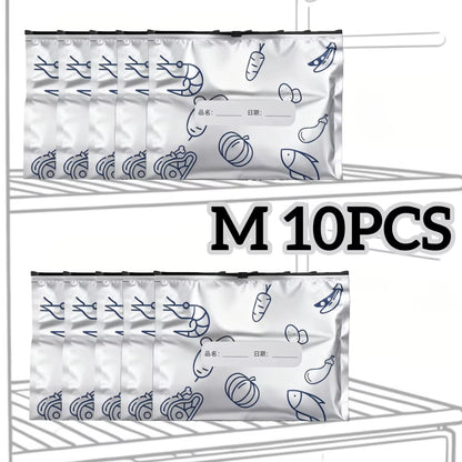 Upgrade Your Kitchen with 10/60Pcs Aluminum Foil Storage Bags - Reusable, Odor-Proof Food Organizers for Ultimate Freshness!